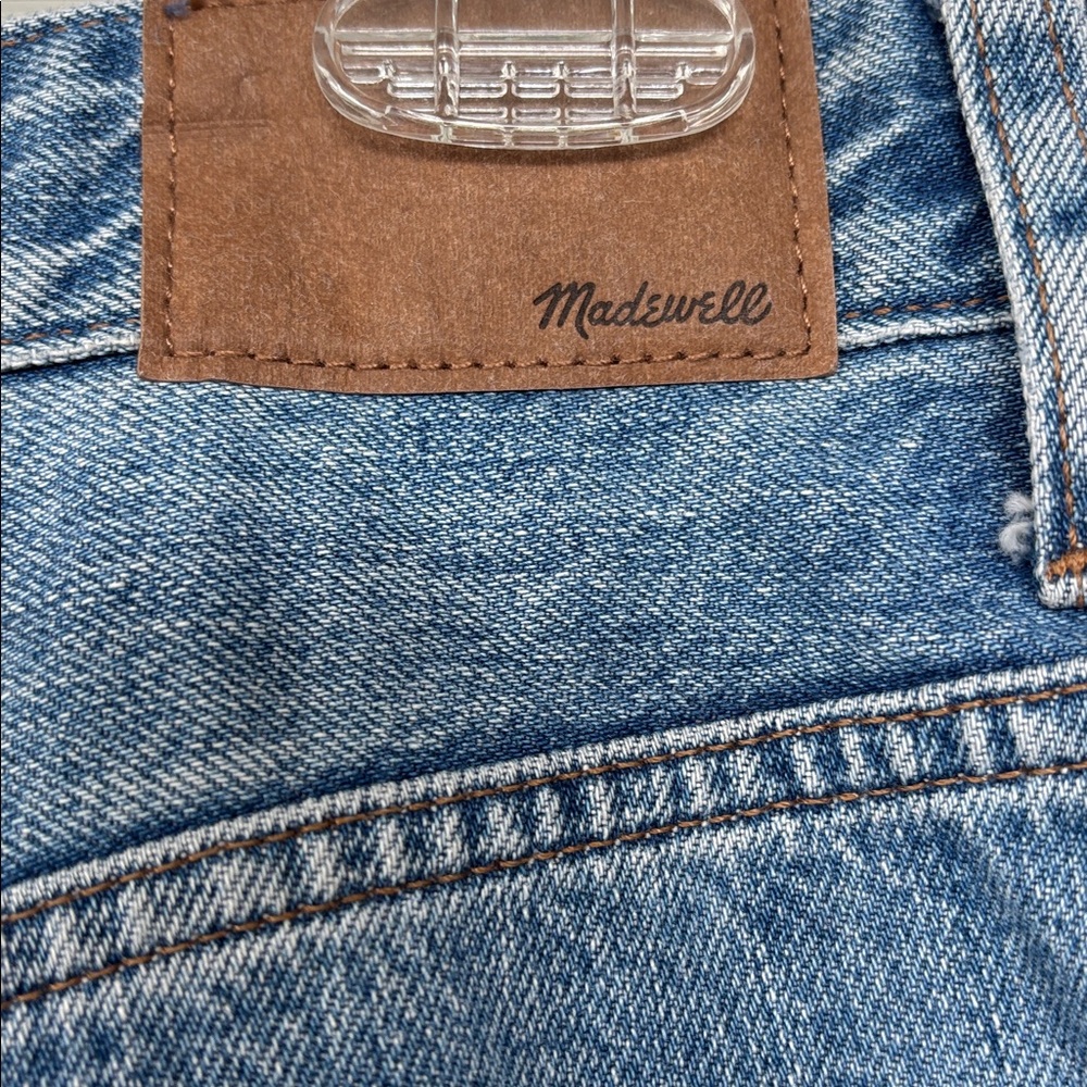Madewell Women’s 100% Cotton Darted Barrel Leg Button Fly Jean 31 - Picture 9 of 12